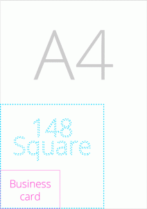 148mm square size comparison
