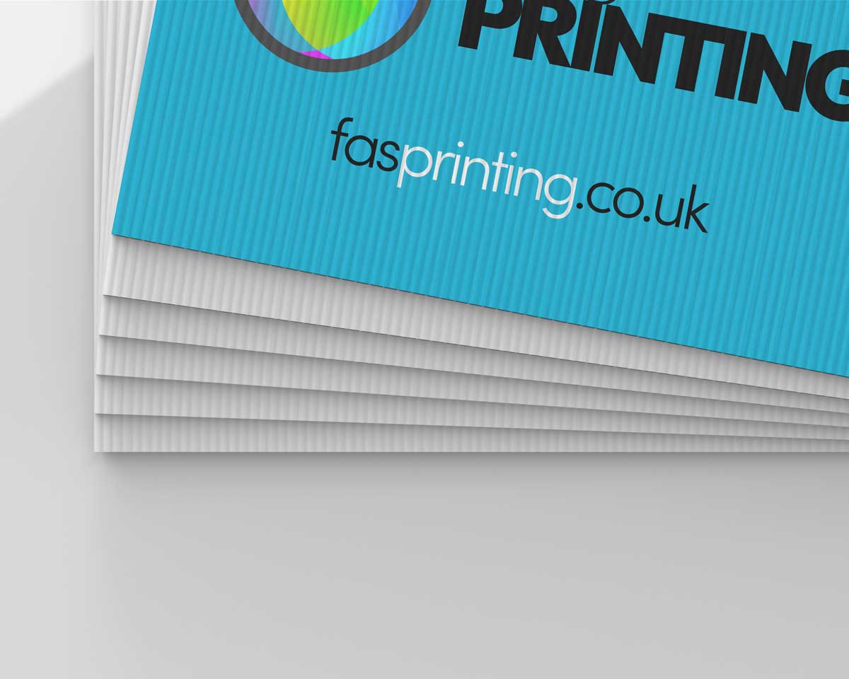 Correx® corrugated plastic signs